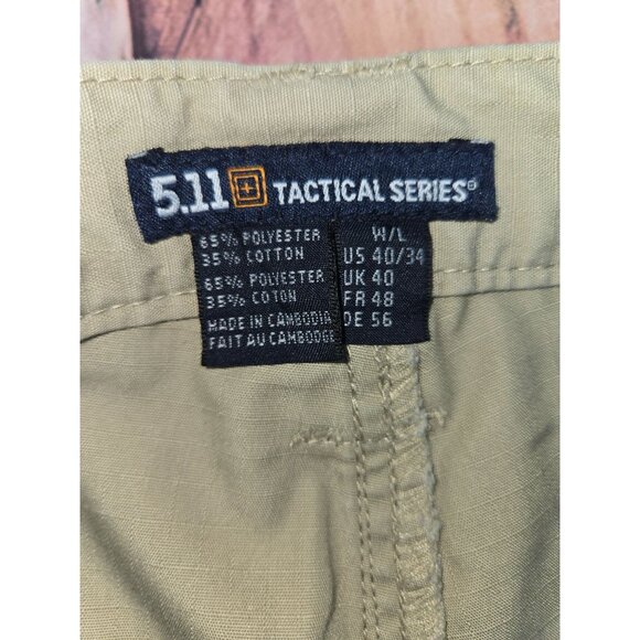 5.11 Tactical Series Mens Ripstop Cargo Pants 40x32 - Picture 4 of 9